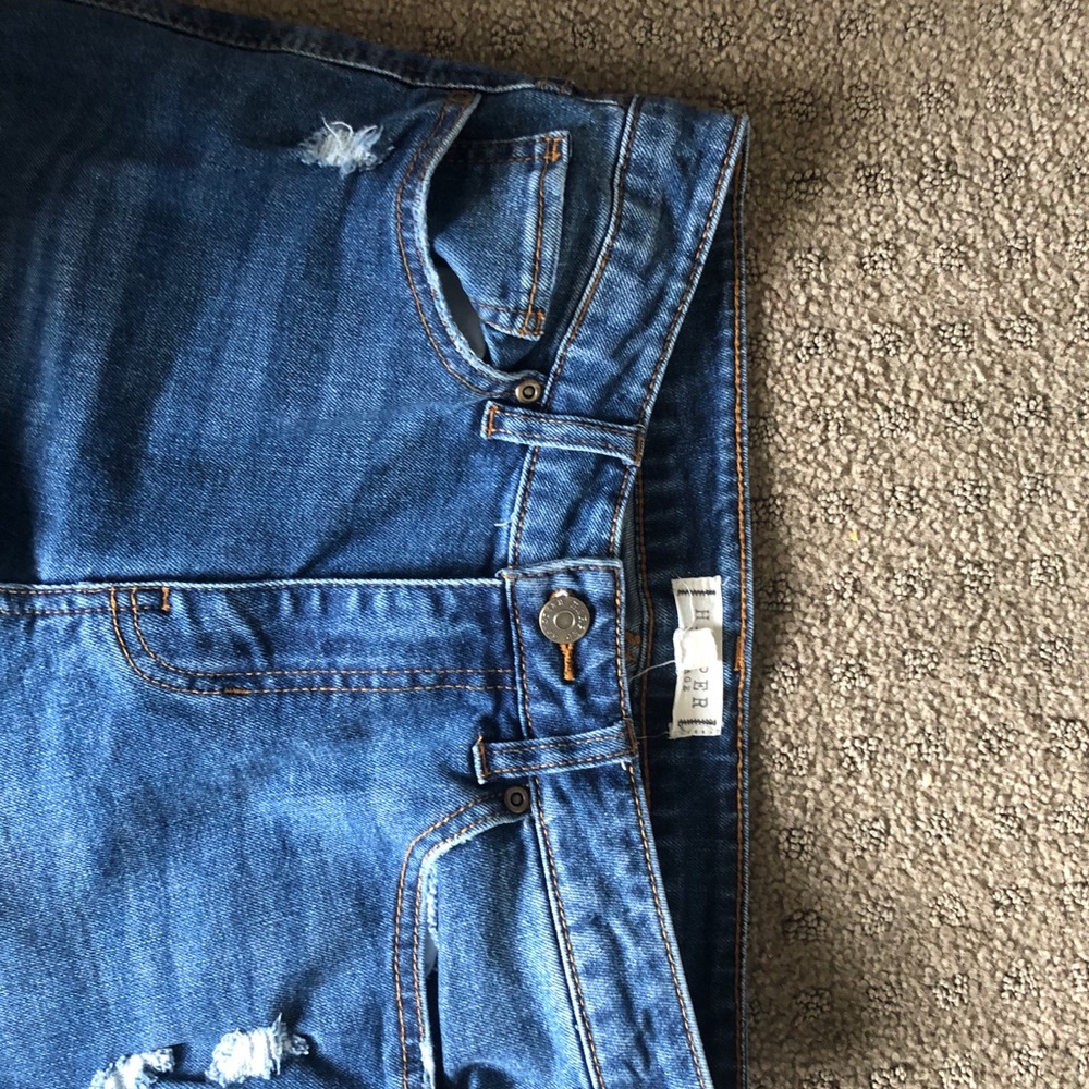 Dark blue skinny jeans with rips - Picture 6 of 9